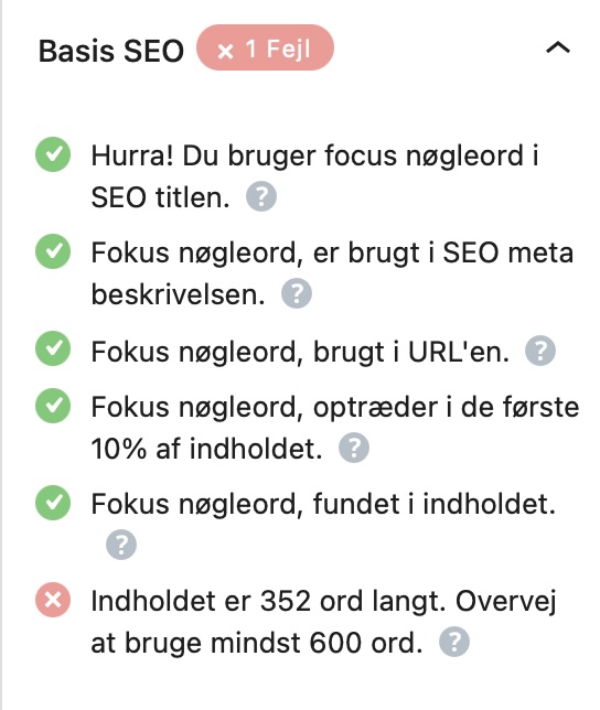 4 Basis søgeoptimering 4 Basis søgeoptimering